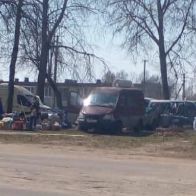 Уборка территории в селе Семлево