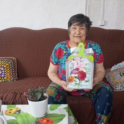 Поздравление получателя социальных услуг с 70-летие!