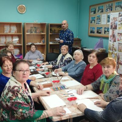 Клуб «Активное долголетие. Вязьма» Рисуем зиму