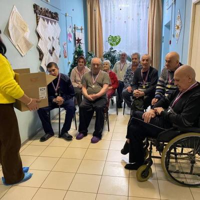 Представители Угранского районного отделения ВОИ посетили Всходский дом-интернат для престарелых и инвалидов