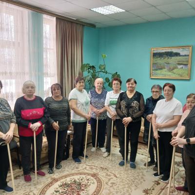 Клуб «Активное долголетие. Вязьма» Гимнастика с палками