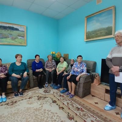 Клуб «Активное долголетие. Вязьма» Информационная встреча  в рамках технологии «Школа безопасности для пожилых» с сотрудником Центра гигиены и эпидемиологии в Смоленской области