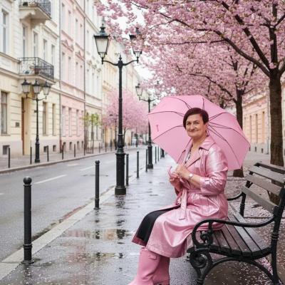 «Розовая аллея»: фотосессия застывшая в мгновениях весны